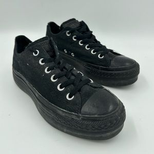 Converse Black Platform sneakers - US Ladies 8